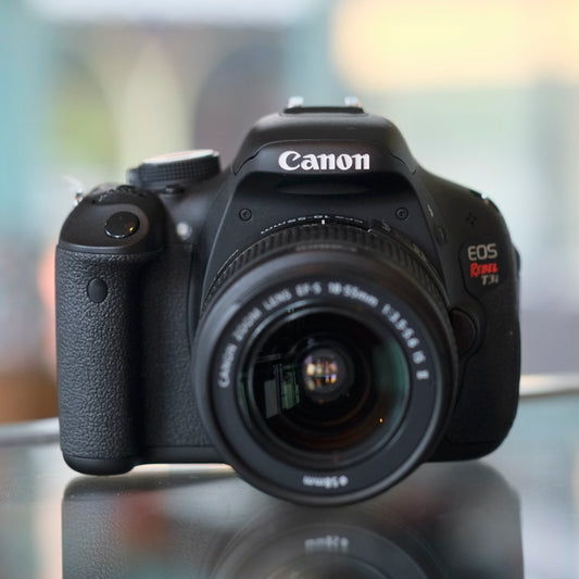 Canon EOS Rebel T3i with 18-55mm f3.6-5.6 IS II
