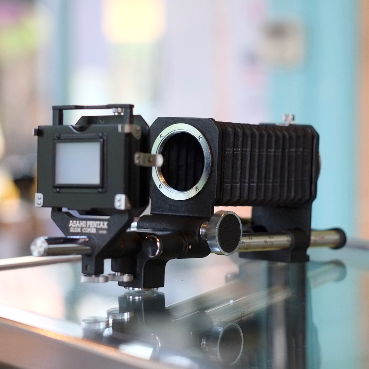 Asahi Pentax Bellows II with slide duplicator