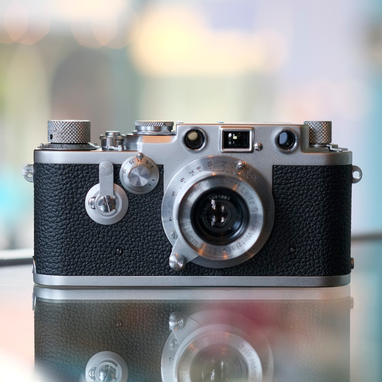 Leica IIIf (red dial) with 3.5cm f3.5 Summaron