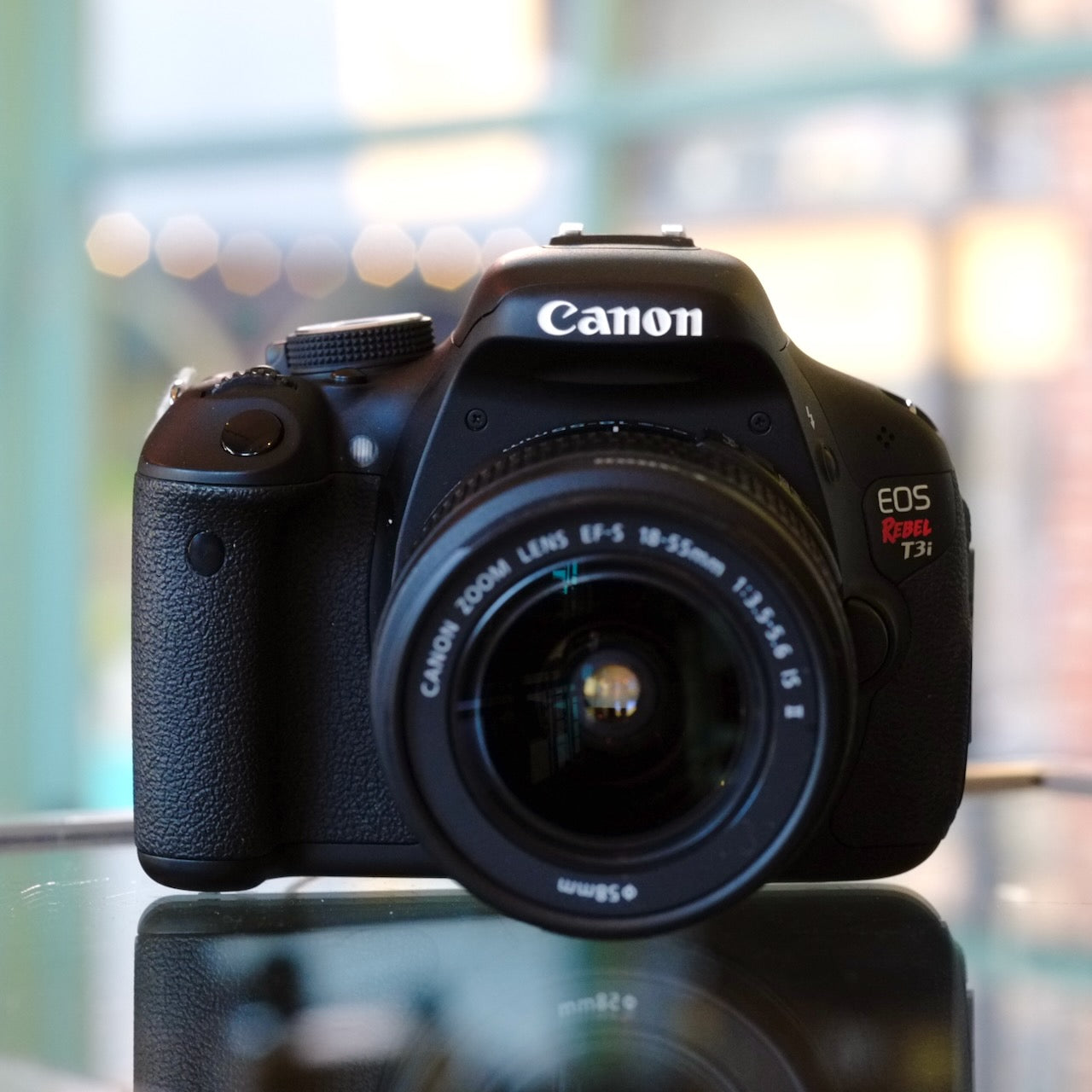 Canon EOS Rebel T3i with 18-55mm f3.6-5.6 IS II