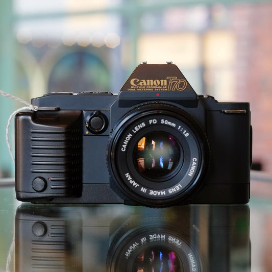Canon T70 with 50mm f1.8