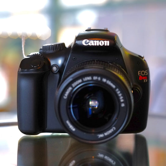 Canon EOS Rebel T3 with 18-55mm f3.5-5.6 IS