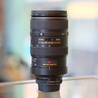 Nikon 80-400mm f4.5-5.6D ED VR AF Nikkor