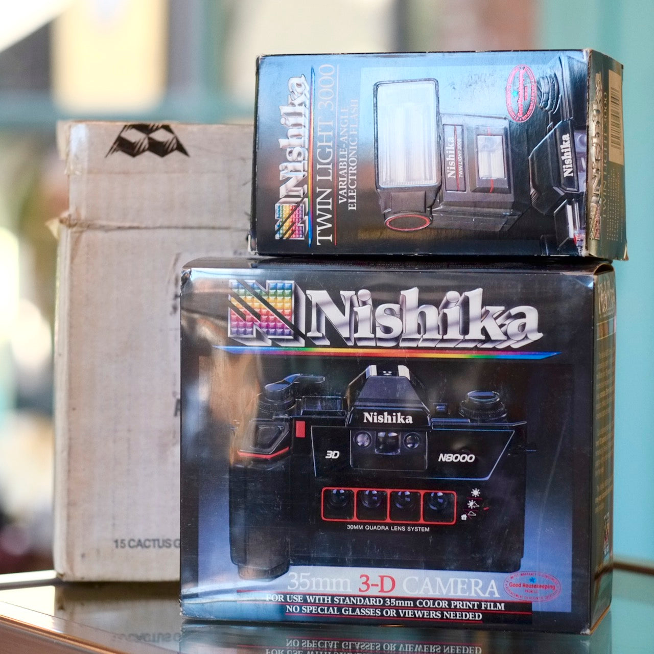 Nishika N8000 with flash (in box)
