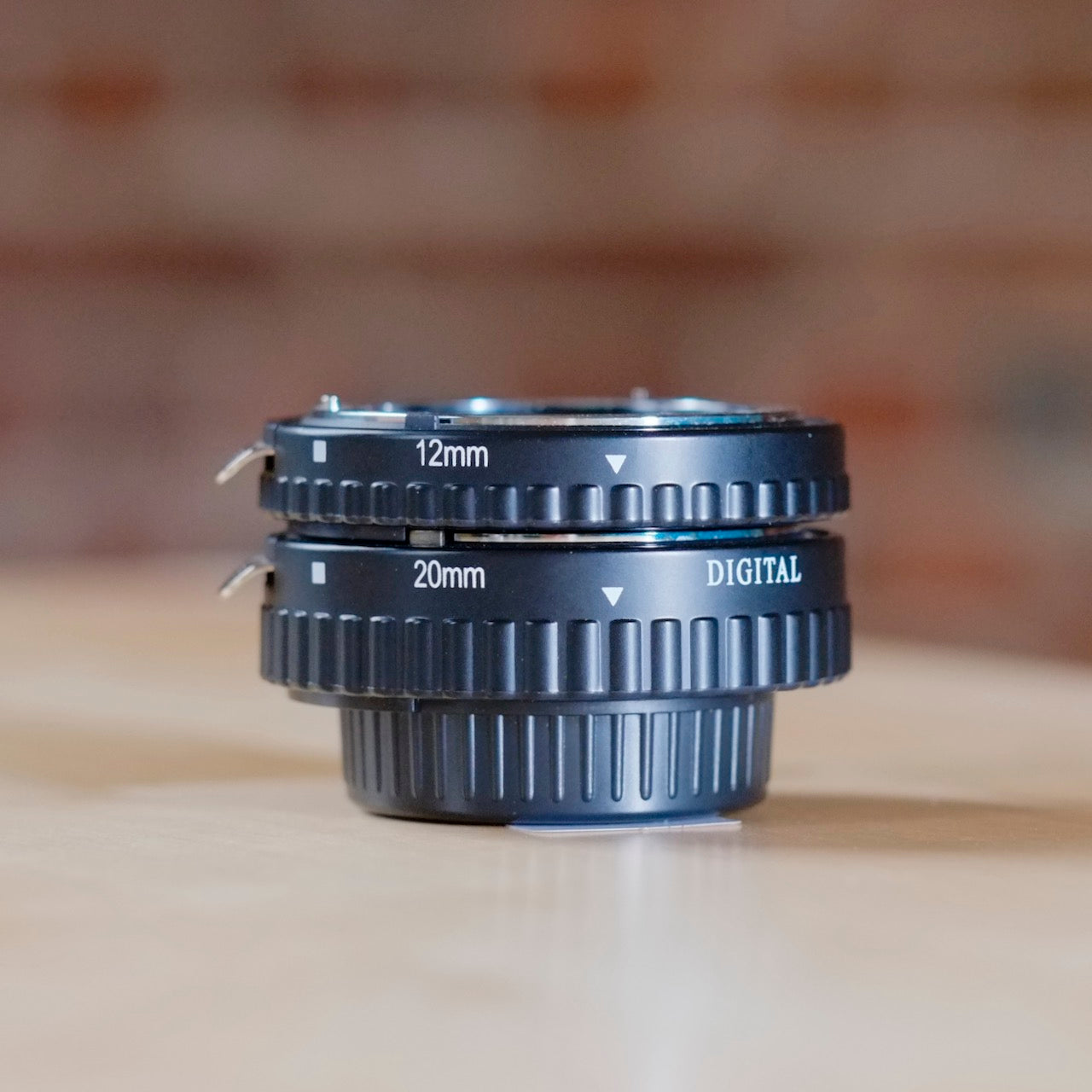 Two-piece extension tube set for Nikon F