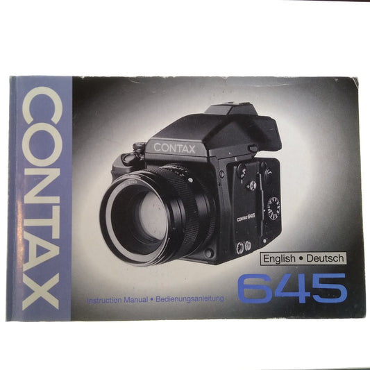 Contax 645 Instruction Manual.
