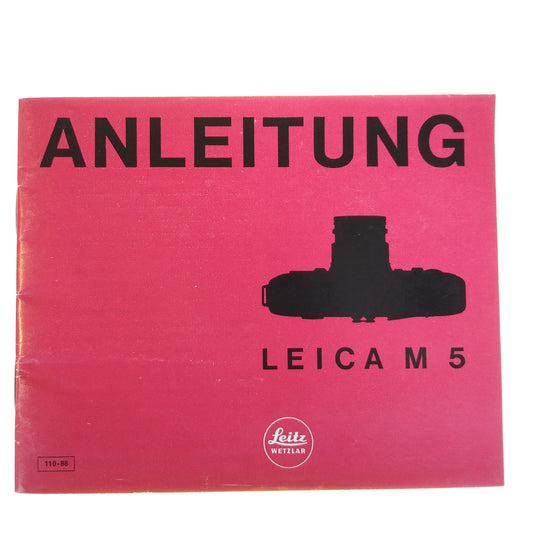 Leica M5 Instruction Manual (German).
